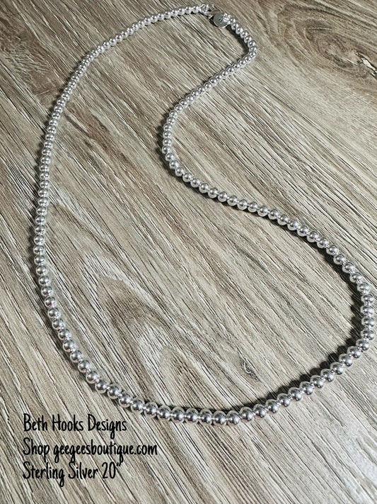 BHD Sterling Silver 20 Inch Necklace