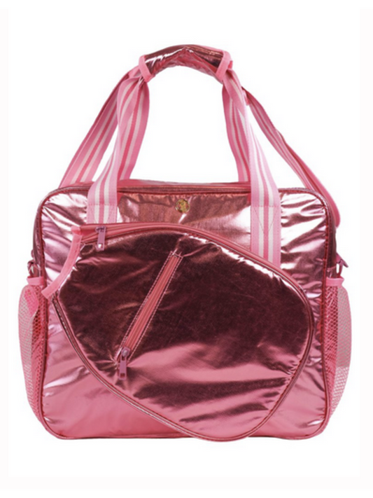 Simply Southern Metallic Pink Pickleball Bag