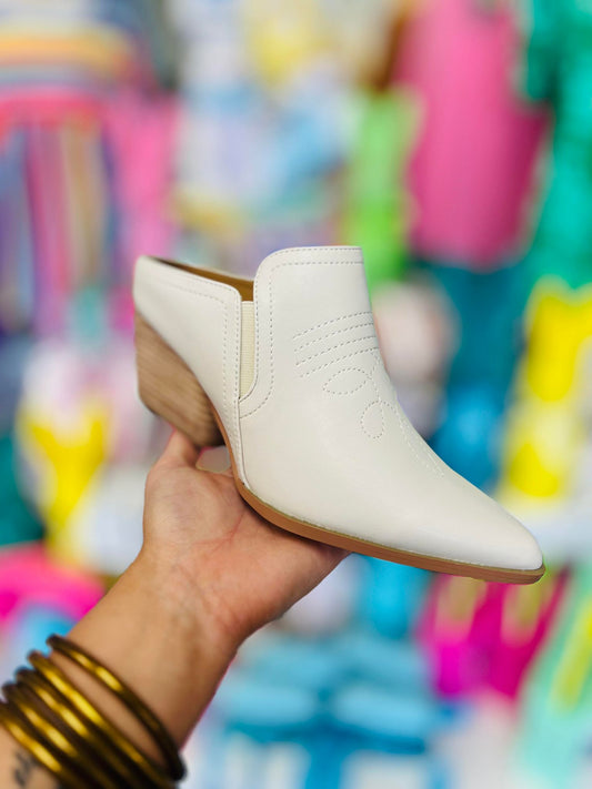 Corkys Ivory Toe Tapper Booties