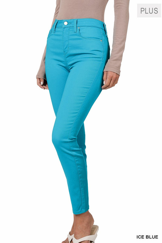 Arielle Curvy High Rise Skinny Colored Jean