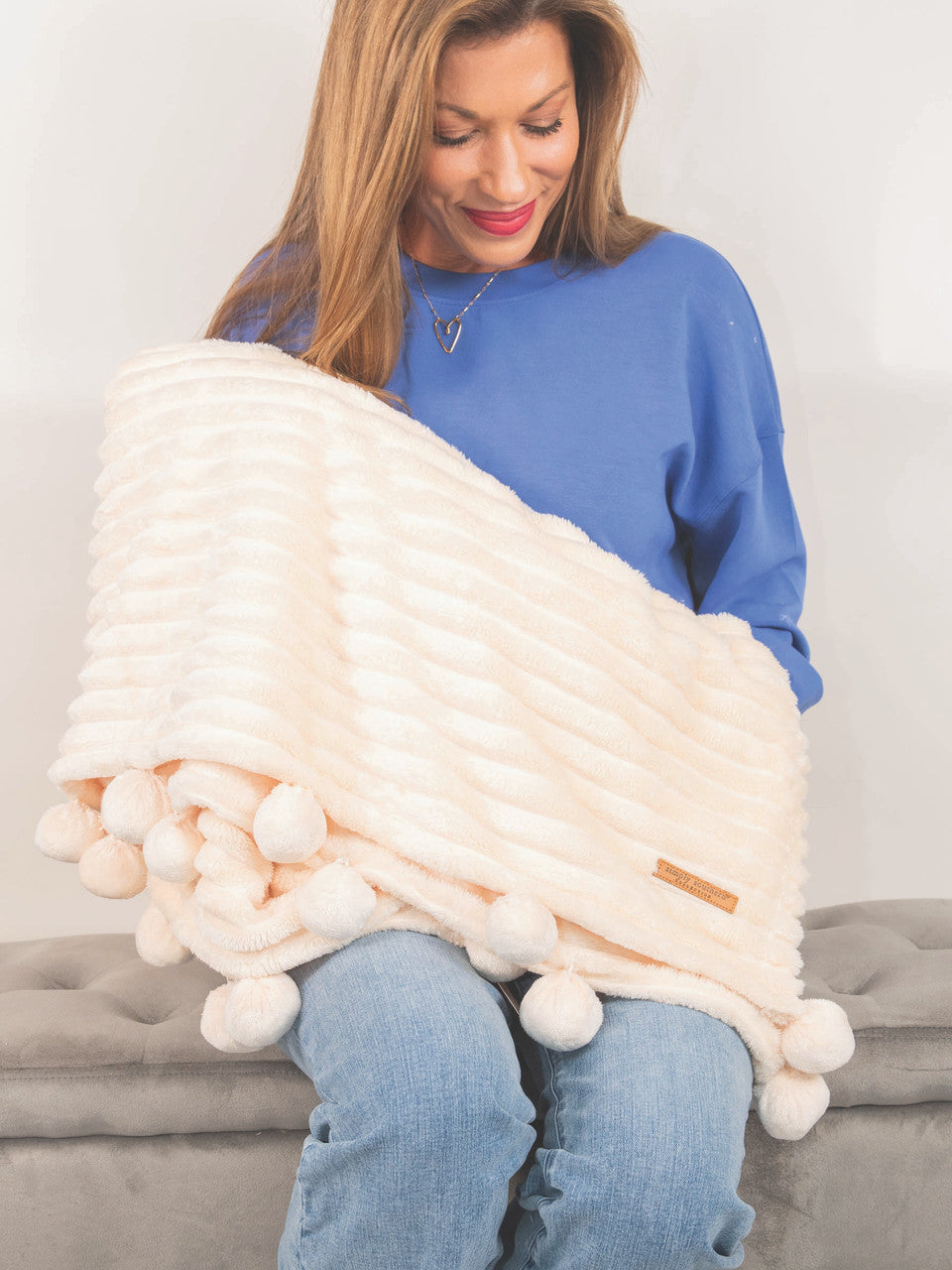 Simply Southern Luxe Pom Pom Blanket