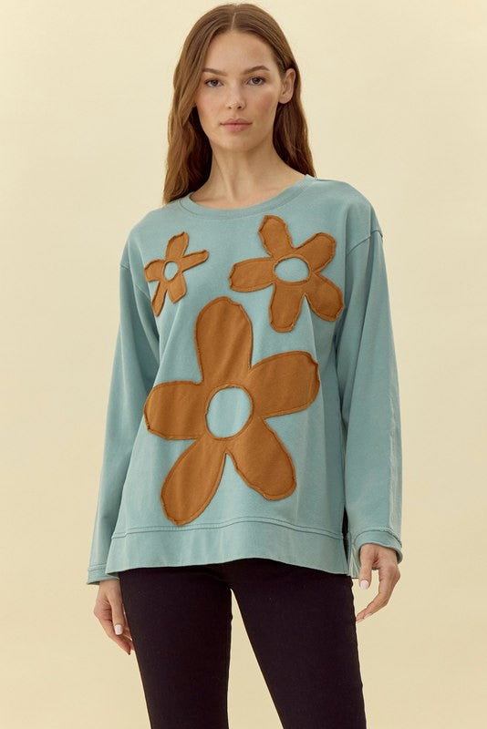 Charlie Flower Patch Sweatshirt