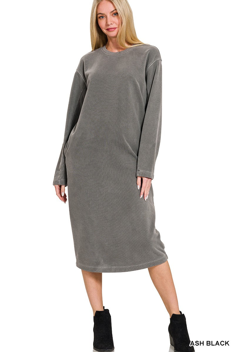 Soft Stacey Fleece Sweatshirt Dress