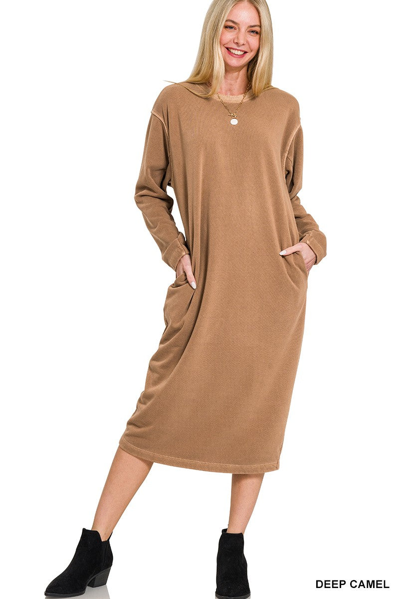 Soft Stacey Fleece Sweatshirt Dress