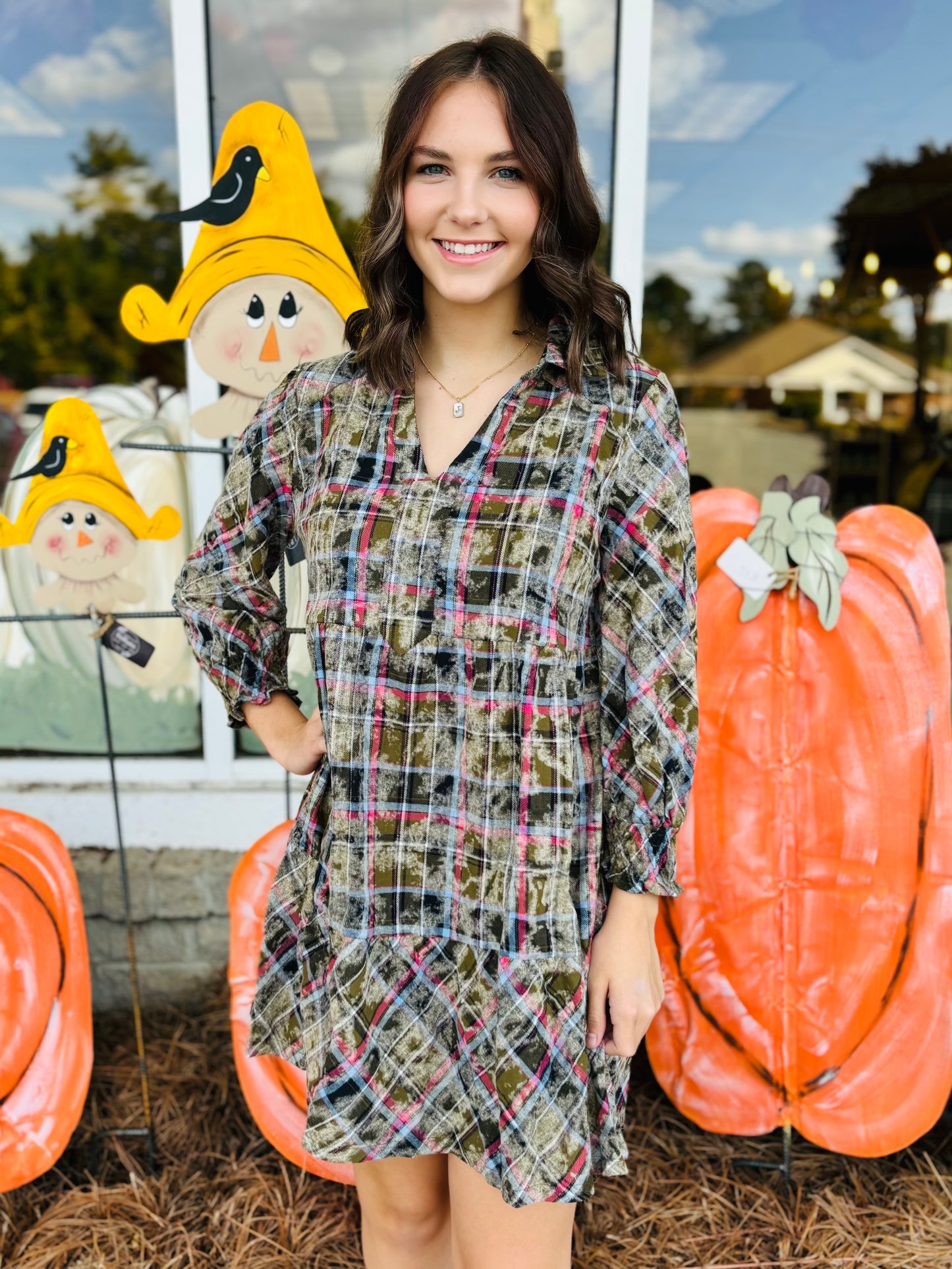 Pretty In Plaid Mini Dress