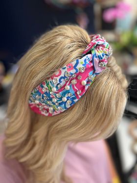 Lily Print Stud Headband