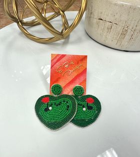 Lets Go Golfing Beaded Earrings