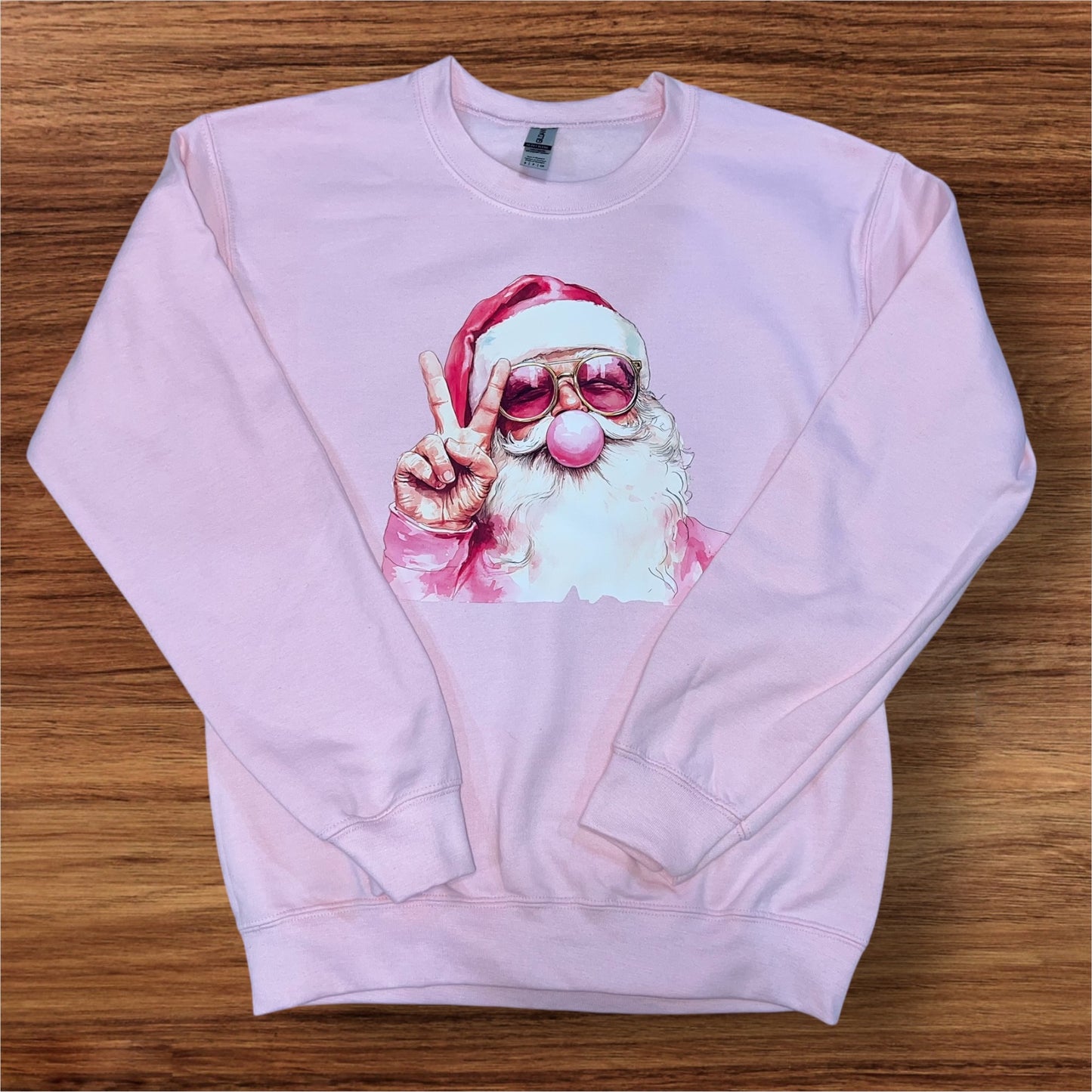 Simply You Bubble Gum Santa Baby Sweatshirt