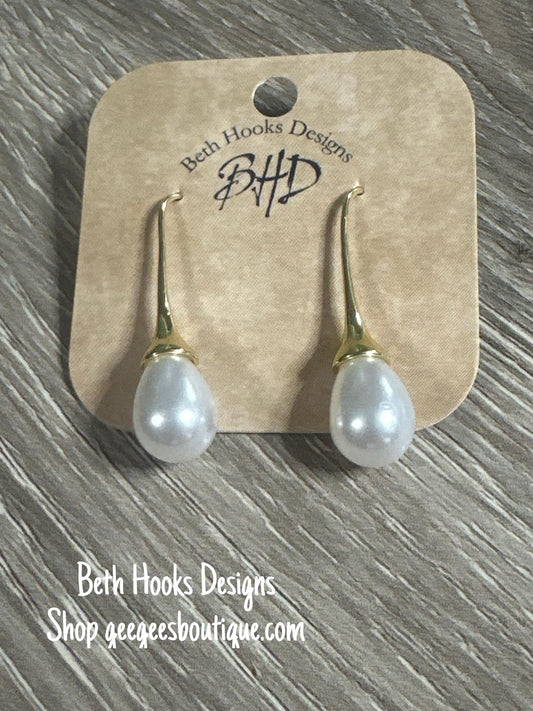 BHD Pearl Drop Earrings