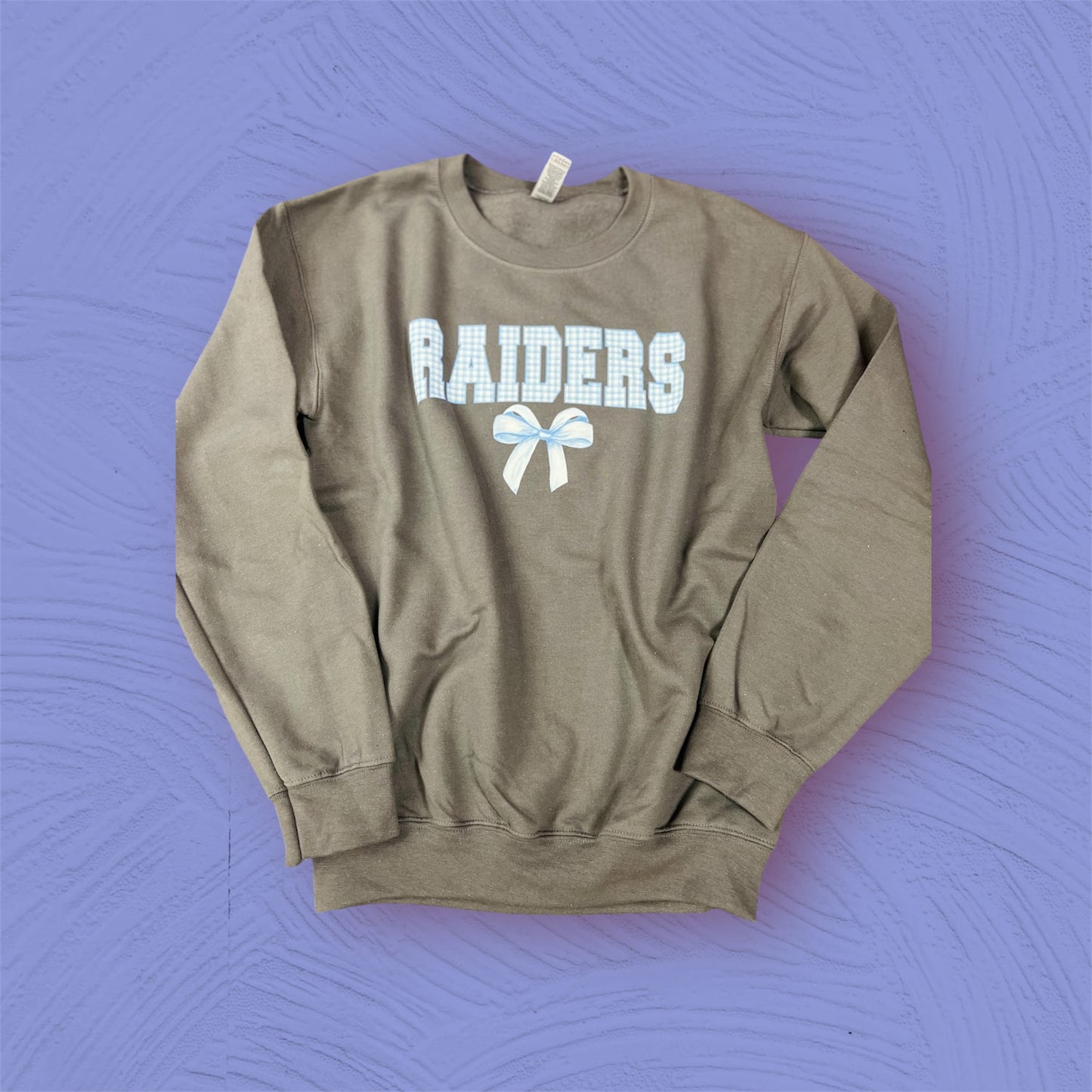 Simply You Preppy Raiders Charcoal Sweatshirt