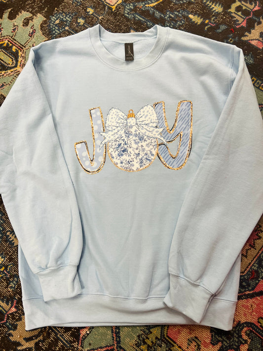 Joy Ice Blue Festive Sweatshirt