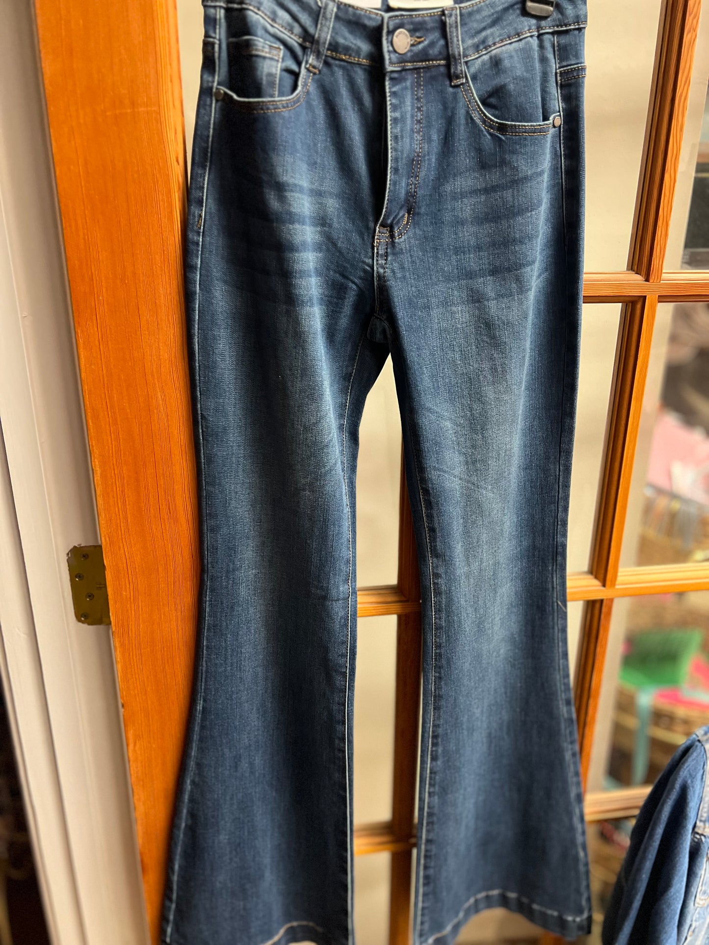 Classic Mid Rise Flare Jeans