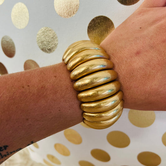 Kiley Gold Chunky Abstract Bracelet