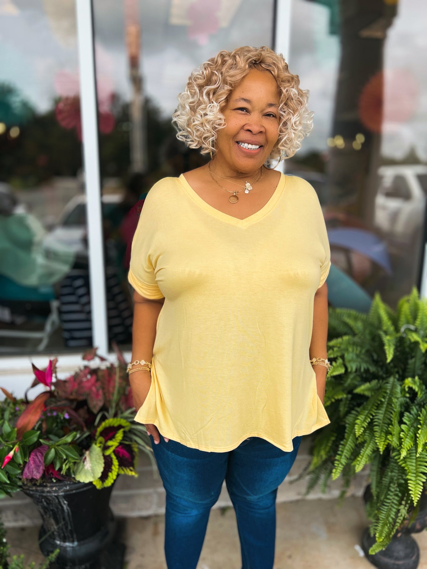 Curvy Comfy Everyday VNeck Top