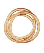 Triple Twist Bangle Bracelet