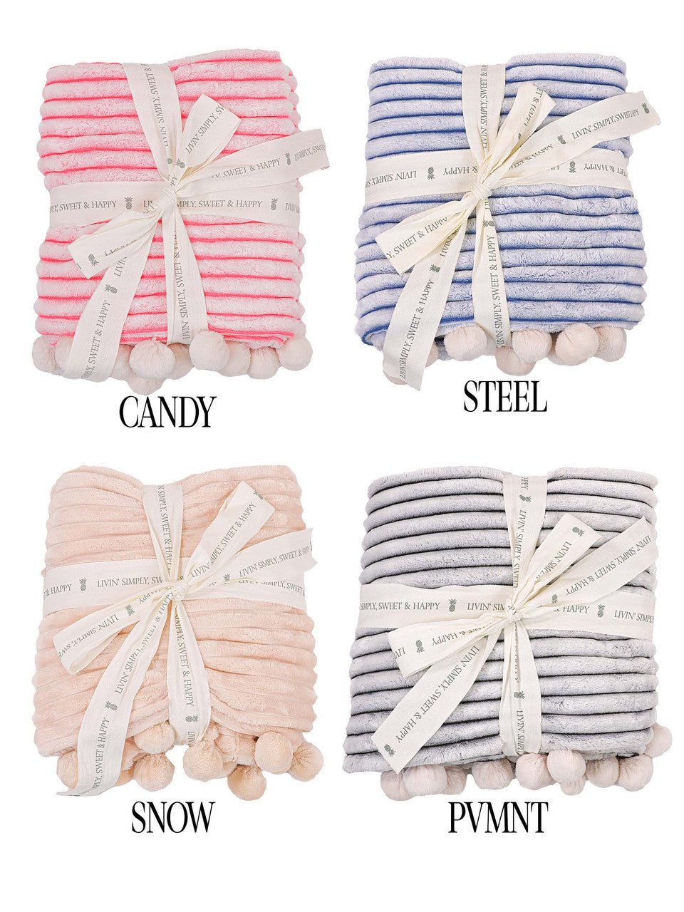 Simply Southern Luxe Pom Pom Blanket