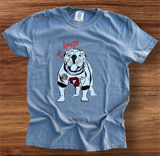 Simply You cutesy Dawgs Comfort Color TShirt