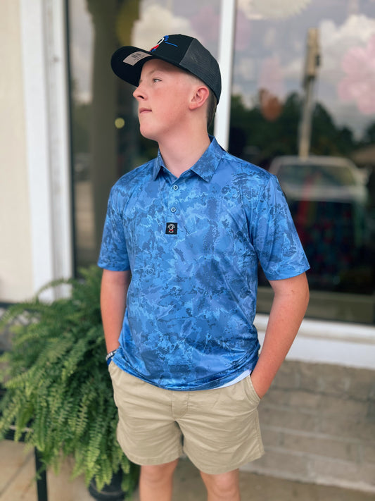 Southern Par Ocean Waves Covert Performance Polo