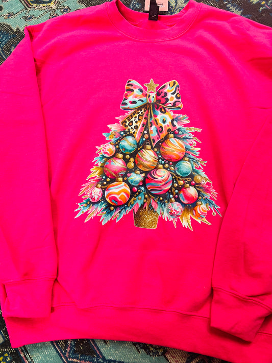 Cheetahlicious Festive Tree Christmas Sweatshirt