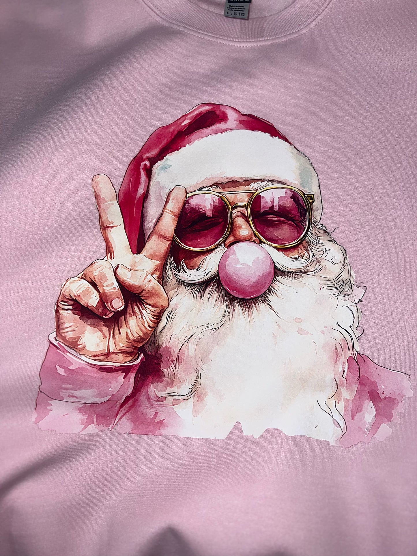 Simply You Bubble Gum Santa Baby Sweatshirt