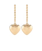 Heart Charm Dangle Earrings