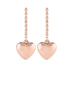 Heart Charm Dangle Earrings