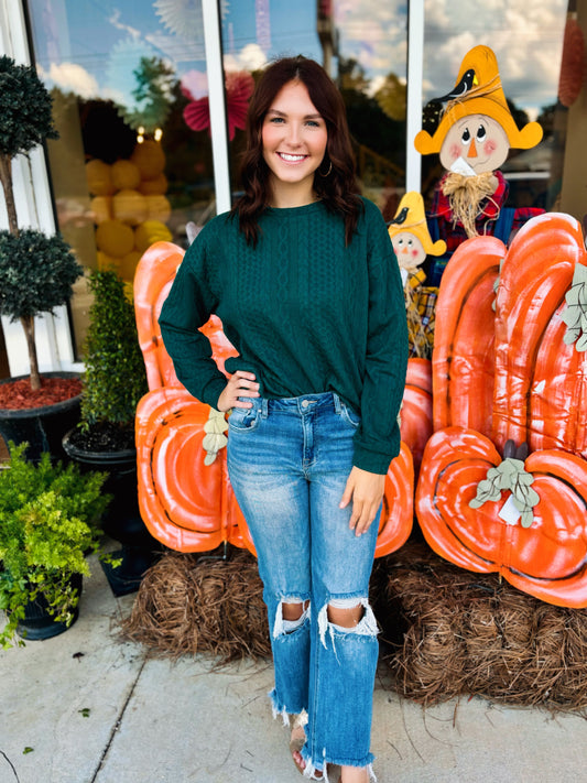 Chasity Cable Knit Sweater