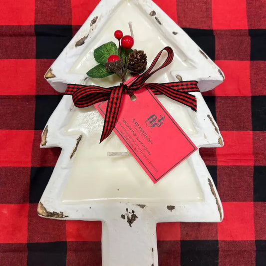 Plaid Rooster Candle Co Holiday Tree Dough Soy Candle