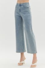 Pretty In Pearls Denim Barrel Jeans