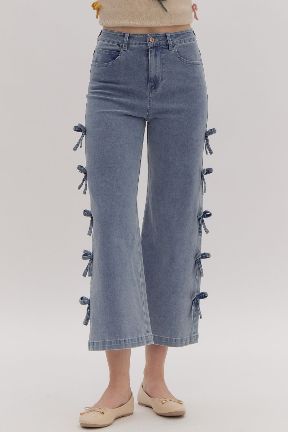 Bow Detailed Fashion Statement Jeans