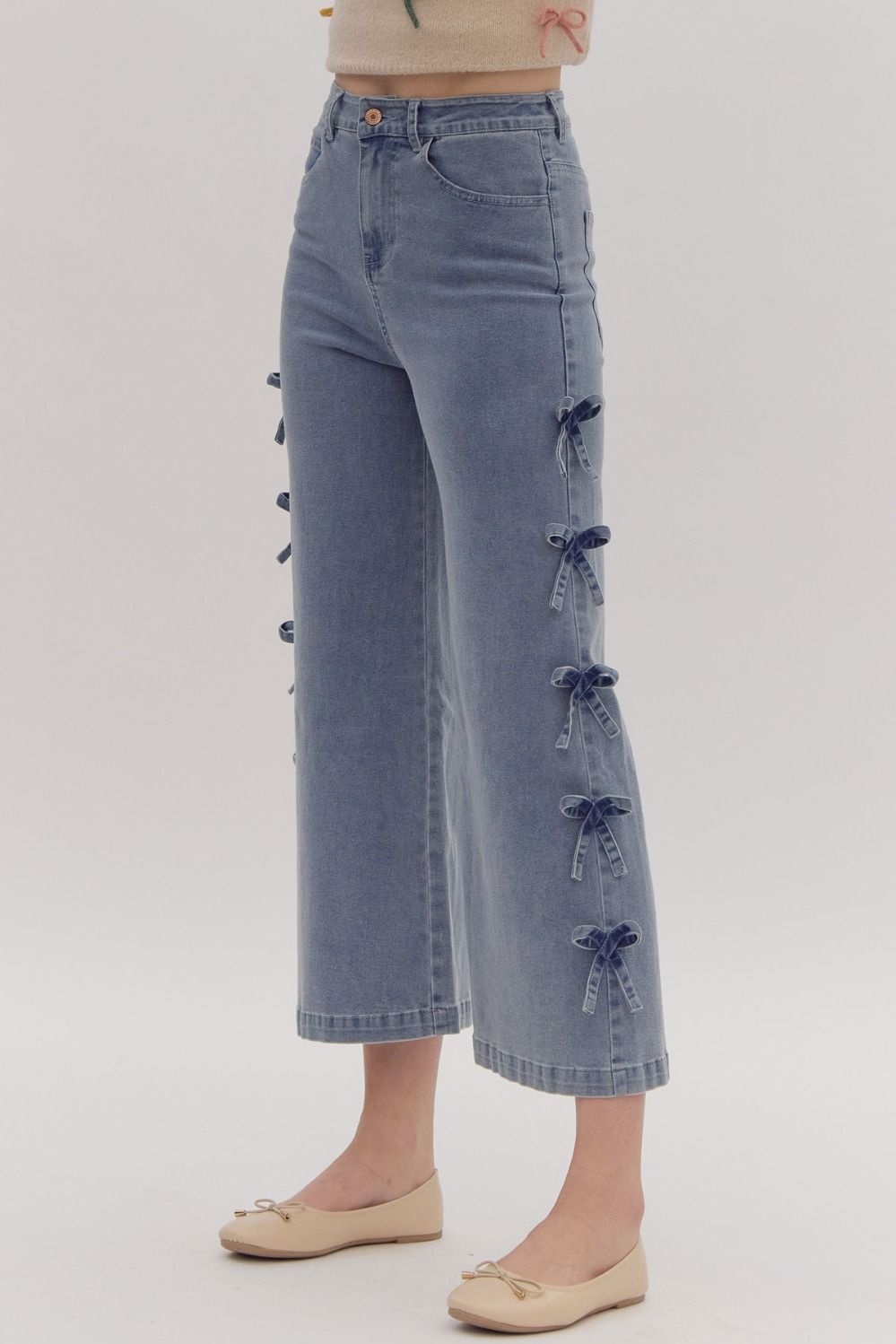 Bow Detailed Fashion Statement Jeans