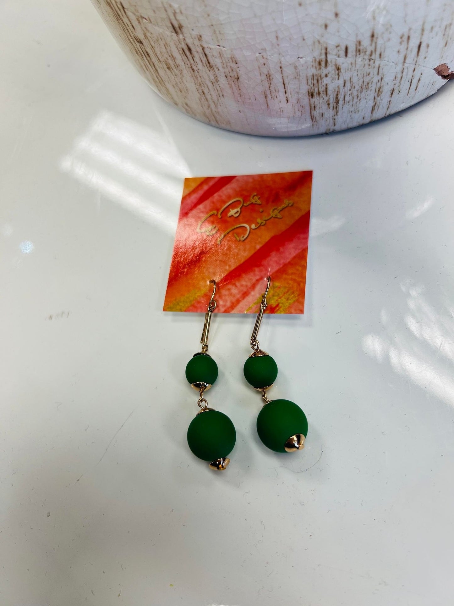 Giddy In Green Earrings