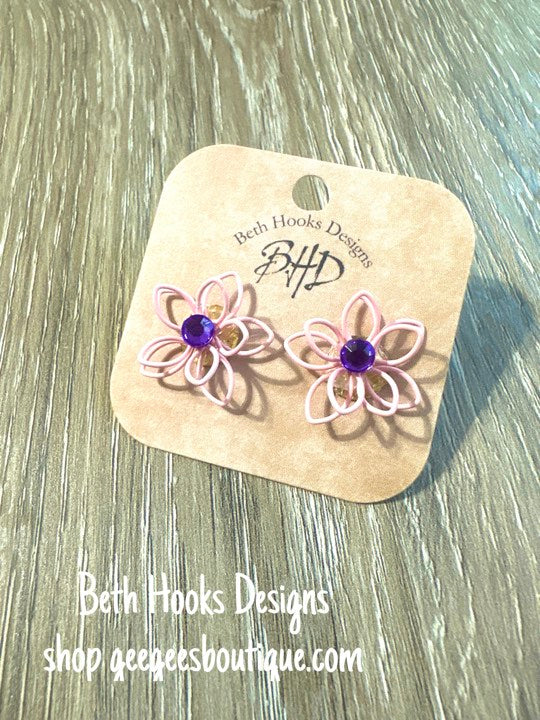 Mini Floral Stud Earrings