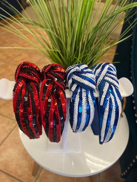 Striped Sparkle Headbands