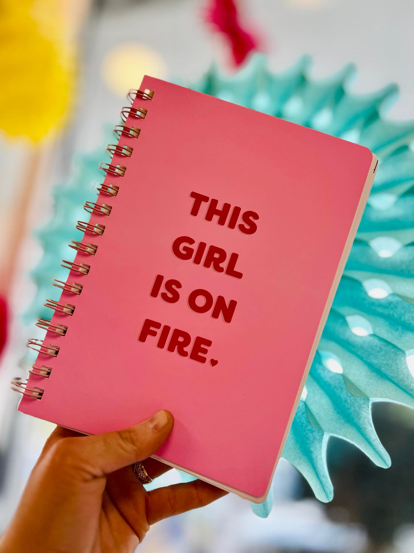 This Girl Is On Fire Notebook